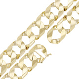 Men's 10k Yellow Gold Solid Cuban Chain Link Necklace 26" 13.8mm 111 grams