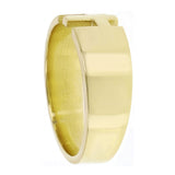 14k Yellow Gold Solid Simple Cross Ring Size 8 - 7.4mm 5.9 grams