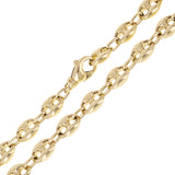 14k Yellow Gold Solid Gucci Mariner Link Chain Bracelet 7" 8.8mm 27 grams - 7"