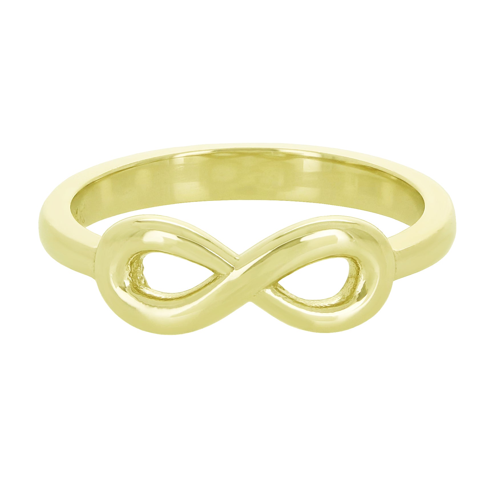 14k Yellow Gold Infinity Ring Size 7 - Yellow
