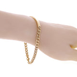 Italian 14k Yellow Gold Engravable Cuban ID Bracelet 8.5" 5mm 6.4 grams