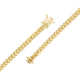 Italian 14k Yellow Gold Solid Miami Cuban Chain Bracelet 8.5" 5mm 19.2 grams - 8.5" 19.2 grams