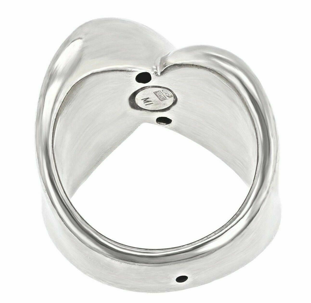925 Sterling Silver Cocktail Overlap Ring Size 7