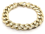 Men's 14k Yellow Gold Solid Miami Cuban Link Chain Bracelet 8" 12.5mm 84 grams