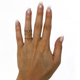 14k Yellow Gold Lucky Wishbone Ring Stackable Size 7 1.5 grams