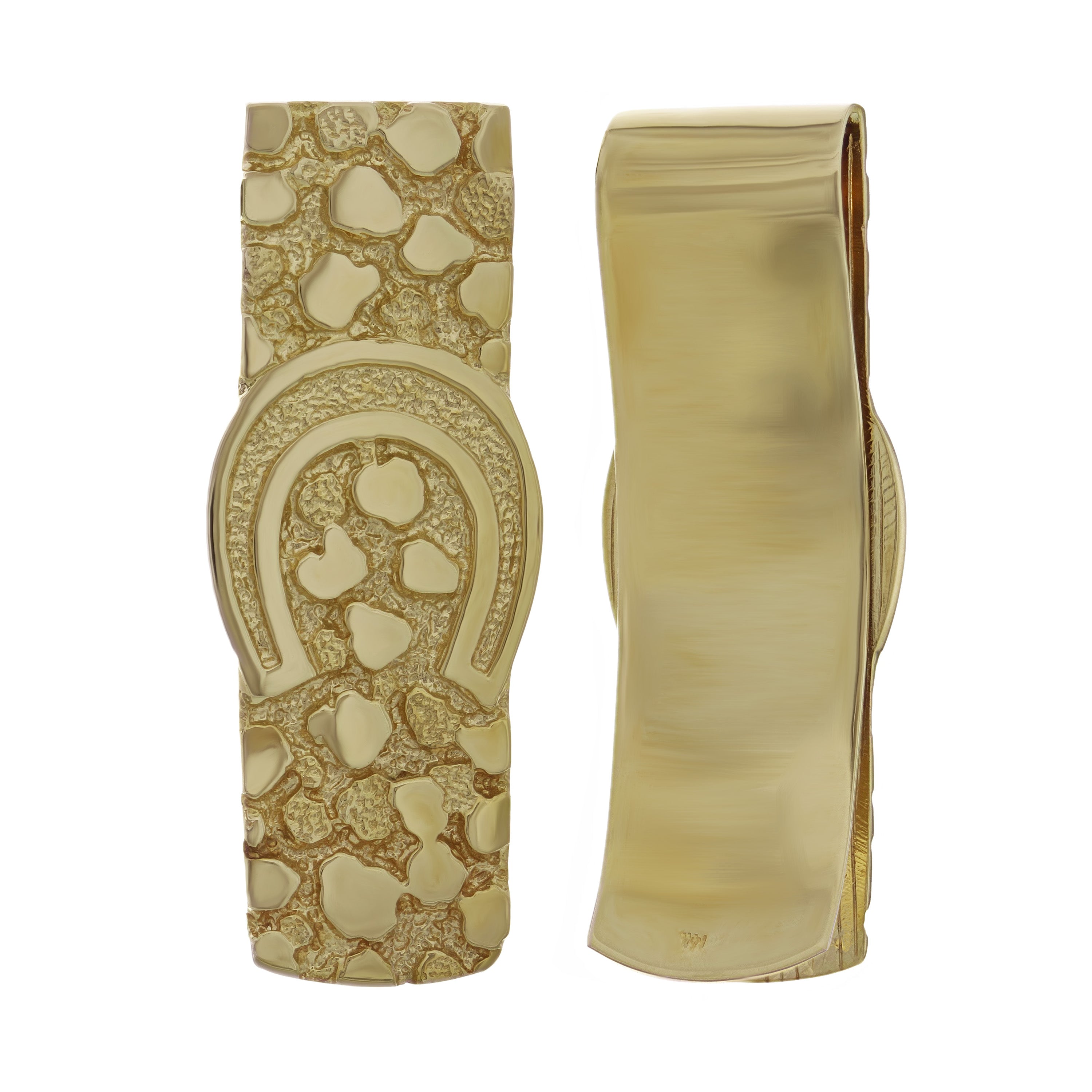 14k Yellow Gold Horseshoe Money Clip (48 mm x 18 mm) - Yellow