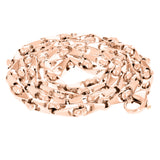 10k Rose Gold Handmade Fashion Link Chain Necklace 20" 4.5mm 33 grams - Rose,20"