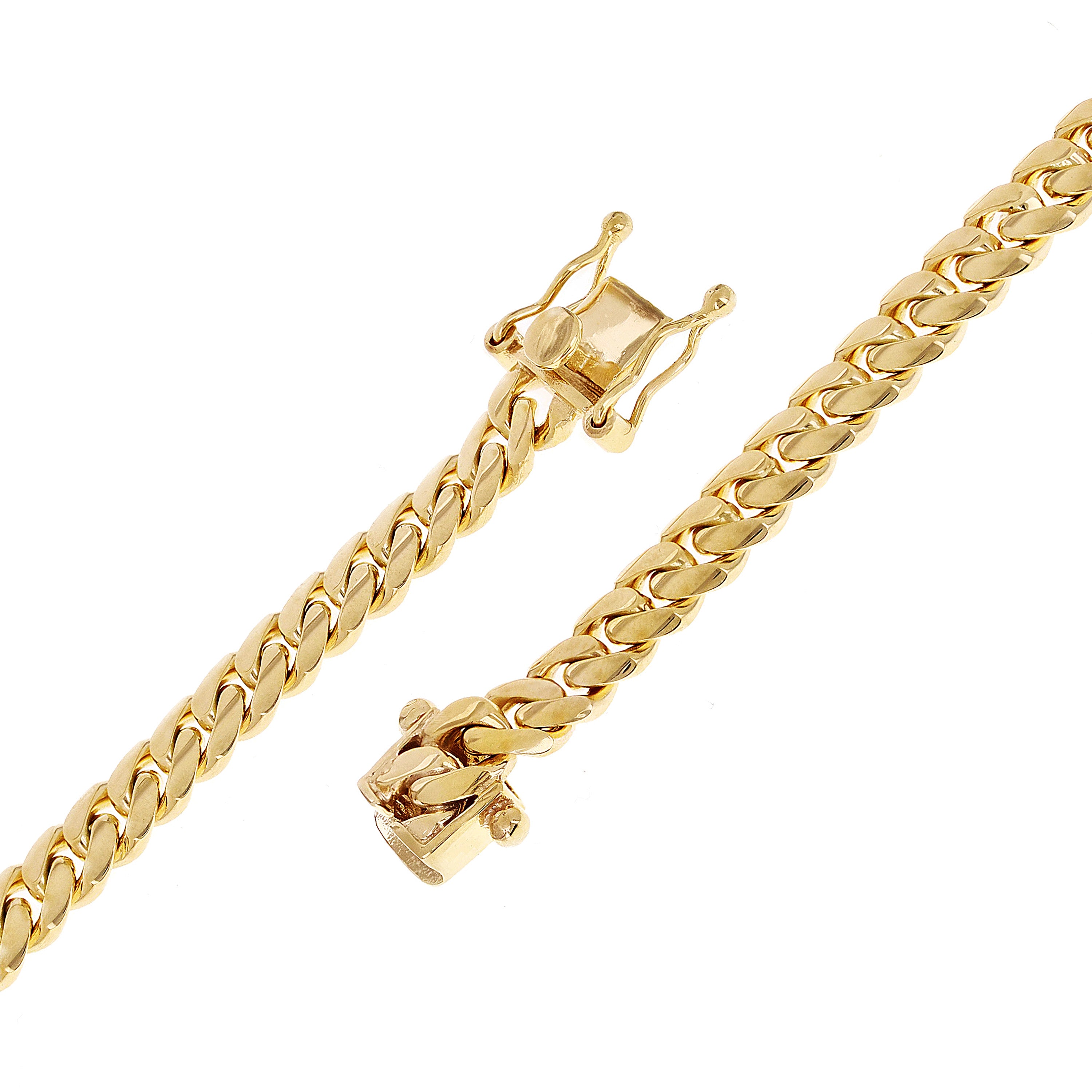 14k Yellow Gold Cuban Bracelet 8.5" 6.5mm 28.4grams