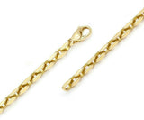 14k Yellow Gold Handmade Fashion Link Bracelet 8.5" 4.35mm 15.3 grams - Yellow,8.5"