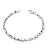 14k Yellow White or Rose Gold Solid Handmade Fashion Link Bracelet 7" - 8.75" 5mm