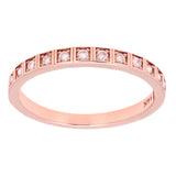 14k Yellow White or Rose Gold Diamond Wedding Band Ring Size 6