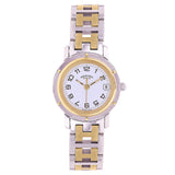 Hermes Ladies Clipper Two-Tone Stainless Steel and Gold Plated Quartz