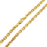 Italian 14k Yellow Gold Solid Anchor Cable Link Chain Necklace 20" - 26" 3.2mm