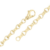 10k Yellow Gold Solid Handmade Fashion Link Bracelet 7" 6.3mm 23.2 grams - 7" 23.2 grams