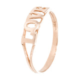 14k Rose Gold "LOVE" Ring Size 11 - Rose,Ring Size 11