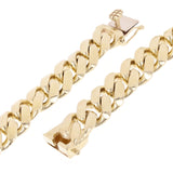Men's 14k Yellow Gold Solid Miami Cuban Chain Bracelet 7.5" 12.5mm 84.4 grams - Yellow,7.5"