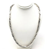 10k White Gold Solid Handmade Fashion Link Chain Necklace 20" 5mm 70.9 grams - White,20" 70.9 grams