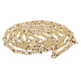 14k Yellow Gold Handmade Fashion Link Necklace 24" 6.5mm 67 grams