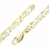 14k Yellow Gold Handmade Fashion Link Necklace 24" 9.15mm 85 grams