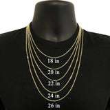 Italian 14k Yellow Gold Solid Anchor Link Cable Chain Necklace 18" 2.2mm 9 grams - 18" 9 grams