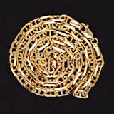 Italian 14k Yellow Gold Solid Anchor Mariner Chain Necklace 18" 4.1mm 18.8 grams - 18" 18.8 grams