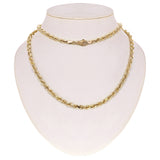 18k Yellow Gold Solid Diamond Cut Rope Chain Necklace 22" 6mm 67 grams - 22" 67 grams