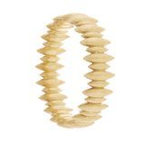 14k Yellow Gold Sharp Edges Stackable Ring Size 8 - 6.5mm 4 grams