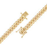 Men's 14k Yellow Gold Solid Miami Cuban Chain Bracelet 8" 8mm 47 grams