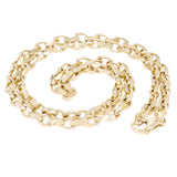 10k Yellow Gold Handmade Fashion Link Chain Necklace 20" 5.4mm 34.5 grams - 20" 34.5 grams