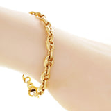 10k Yellow Gold Solid Gucci Mariner Link Chain Bracelet 9" 7.5mm 25.5 grams - Yellow,9"