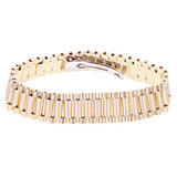 Italian 14k Yellow Gold Watch Link Bracelet 8" 15.2mm 35.5 grams - 35.5 grams
