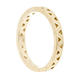14k Yellow Gold Rotating Triangle Cutout Stackable Ring 2.7 grams Size 6.5 - Yellow