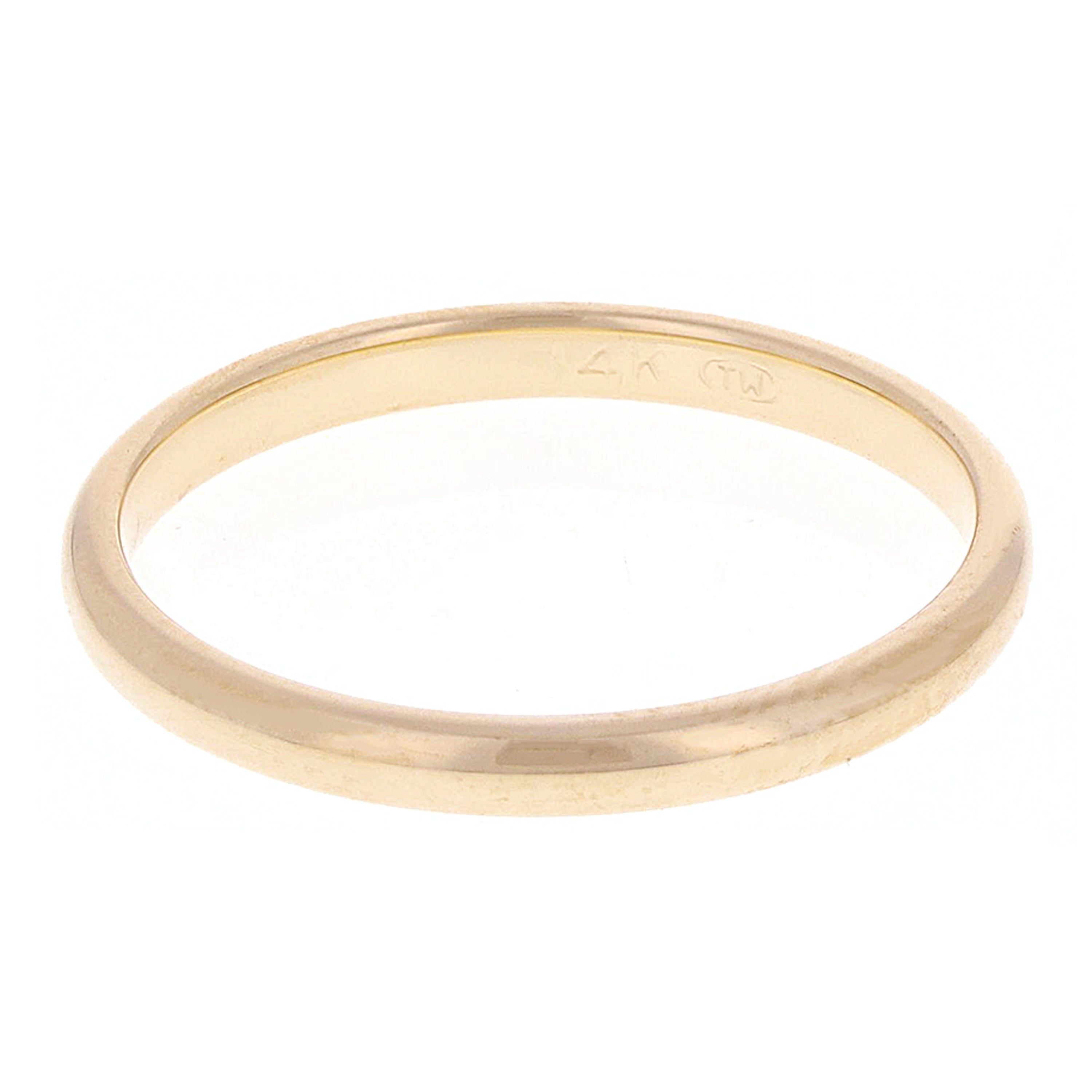 14k Yellow Gold Comfort Fit Plain Wedding Band Ring 2mm Size 13 - Yellow,2mm Ring Size 13