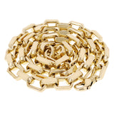 10k Yellow Gold Solid Handmade Custom Chain Necklace 20" 9mm 137 grams - 20"