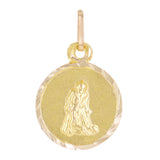 14k Yellow Gold St. Francis of Assisi Charm Pendant Big, Medium, Small