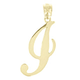 14k Yellow Gold Initial Letter I Alphabet Charm Pendant - Letter I,Yellow