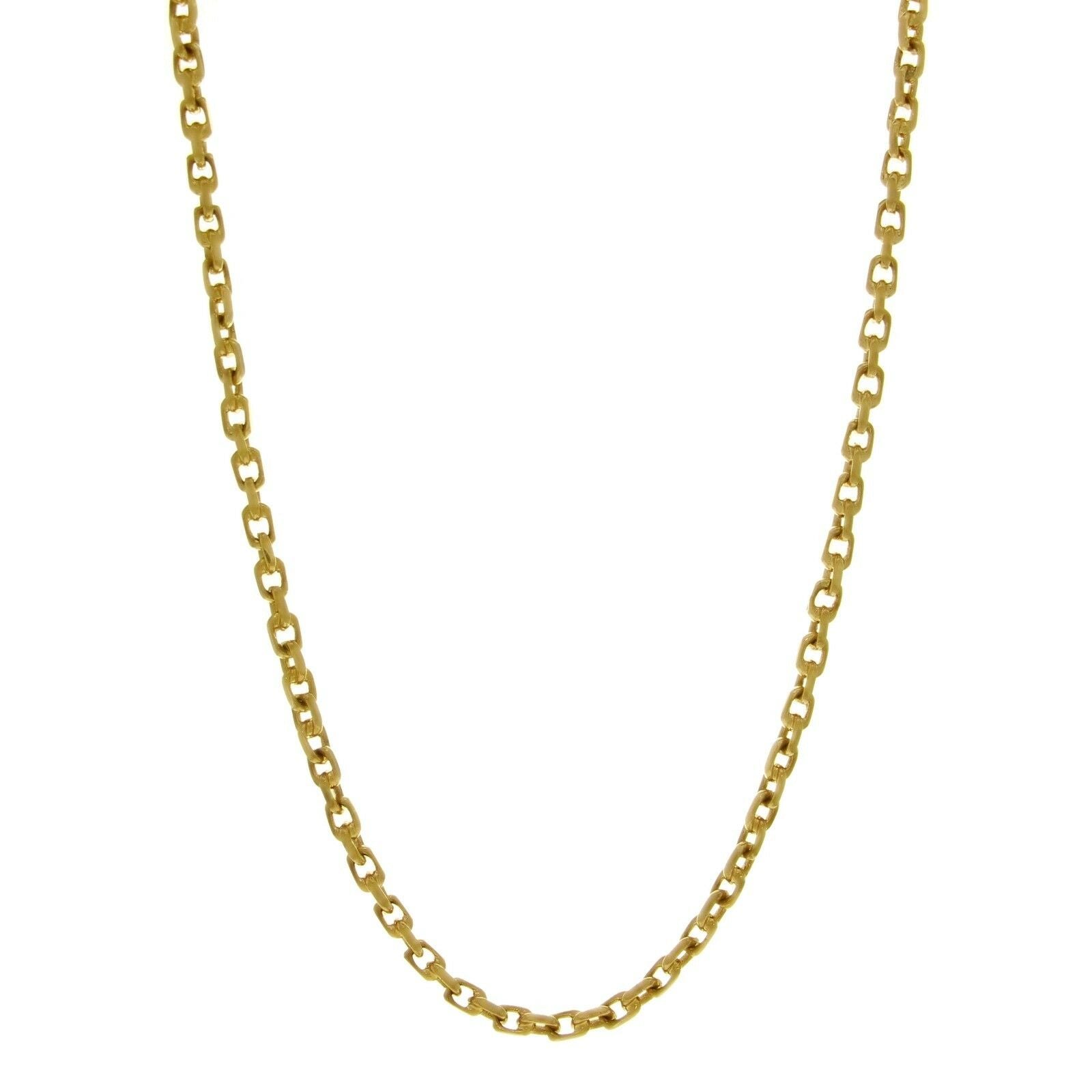 14k Yellow Gold Handmade Fashion Link Necklace 20" 4.5mm 37 grams - Yellow,20"