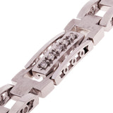 Men's 14k White Gold 1.00ctw Diamond Watch Link Bracelet 8" 10mm 36.7 grams - White  8"  10mm  1ctw  36.7grams