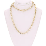 10k Yellow Gold Handmade Fashion Link Chain Necklace 20" - 28" 5.4mm