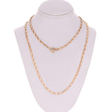 10k Rose Gold Solid Handmade Link Chain Necklace 20" 2.8mm 18.5 grams - Rose,20" 18.5 grams