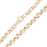 14k Yellow Gold Handmade Fashion Link Necklace 16" 6.56mm 46.4grams - Yellow,16"