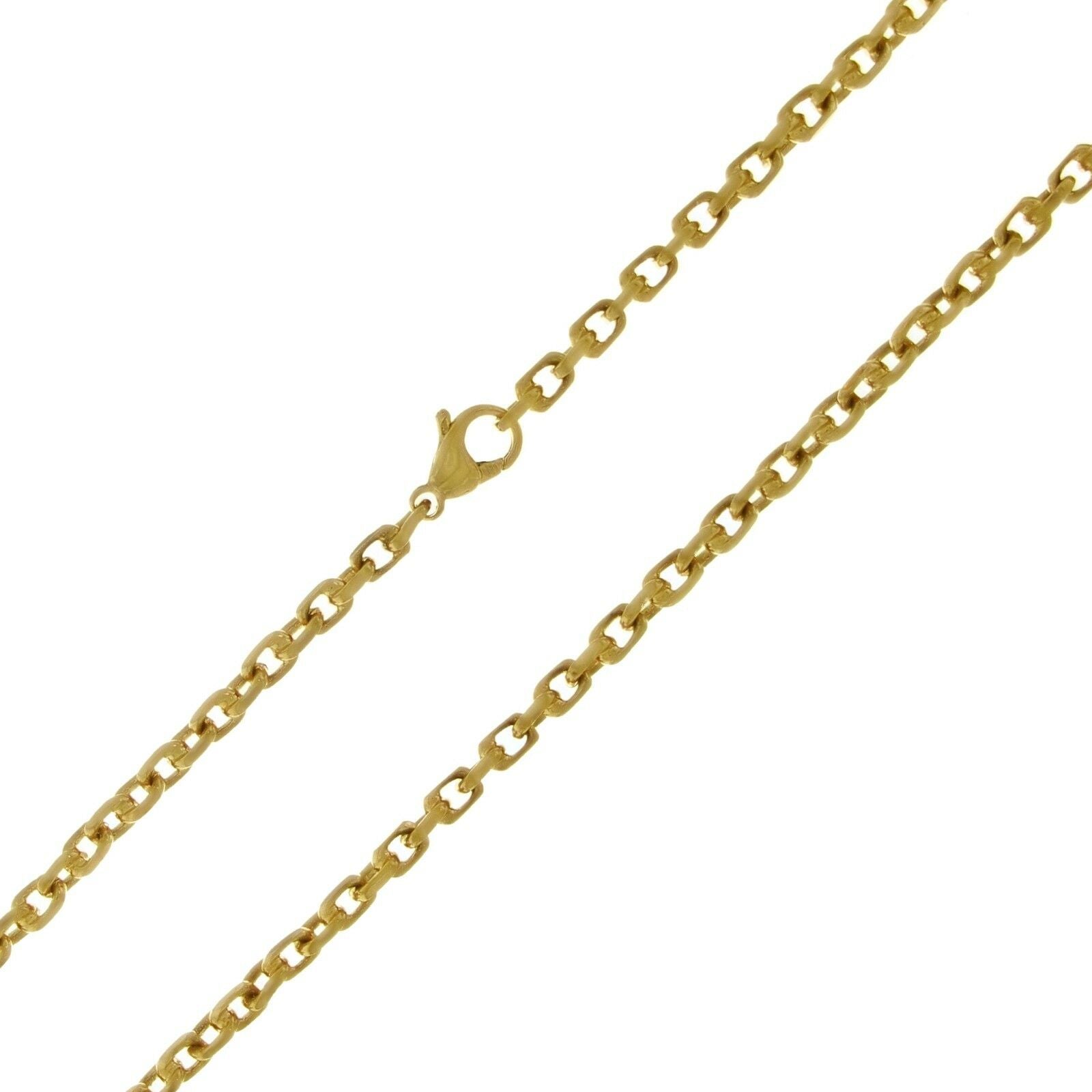 14k Yellow Gold Handmade Fashion Link Necklace 24" 4.5mm 44.4 grams