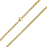 14k Yellow Gold Handmade Fashion Link Necklace 24" 4.5mm 44.4 grams