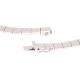 Women's Italian 14k White Gold Omega Necklace Choker 17.5" 5mm 37.1 grams - 37.1 grams