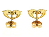 14k Yellow Gold Kid Baby Heart Dolphin Stud Earrings 0.5g