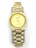 10k Yellow Gold Link Geneve Diamond Wrist Watch 8"-8.5" 52.5 grams