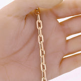 Italian 14k Yellow Gold Hollow Paper Clip Link Chain Bracelet 7.75" 6.8mm 6.7g