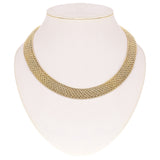 Italian 14k Yellow Gold Multi Strand Rope Chain Necklace 19" 15mm 33.4 grams - 19",15mm