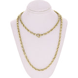 10k Yellow Gold Handmade Fashion Link Chain Necklace 20" 4.5mm 33 grams - Yellow,20"