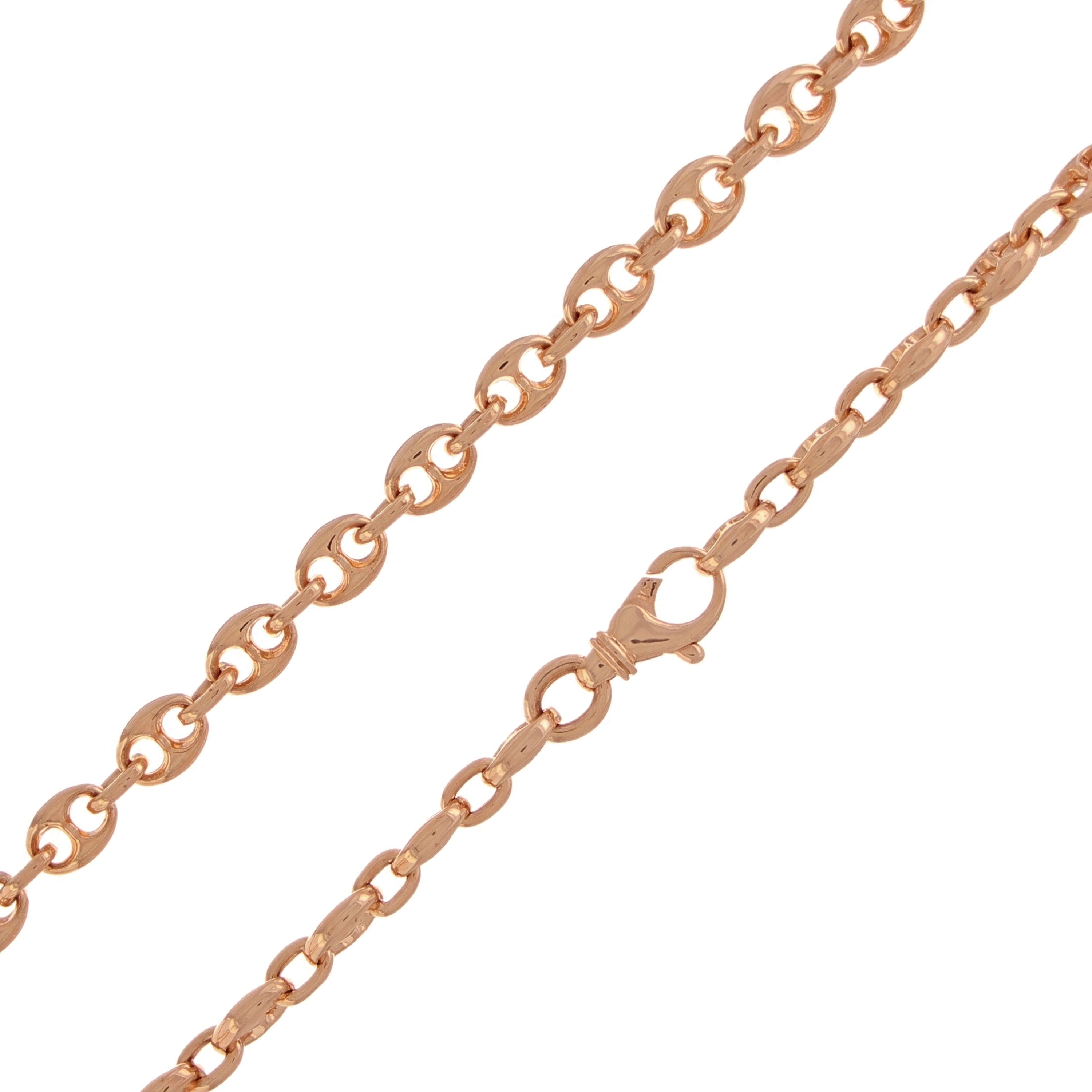 10k Yellow Gold Solid Handmade Fashion Link Necklace 22" 6.1mm 60.2 grams - 22" 60.2 grams